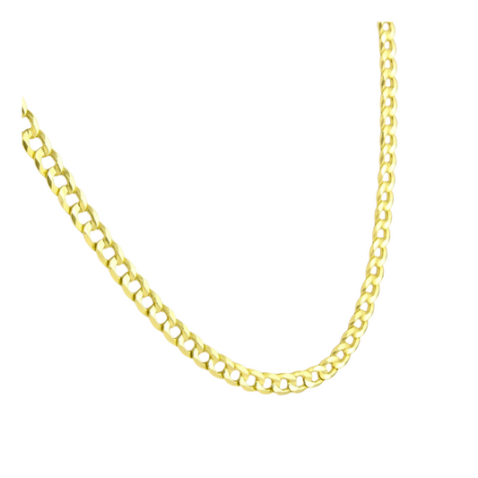 Cadenas finas corte brillo sólida 10k