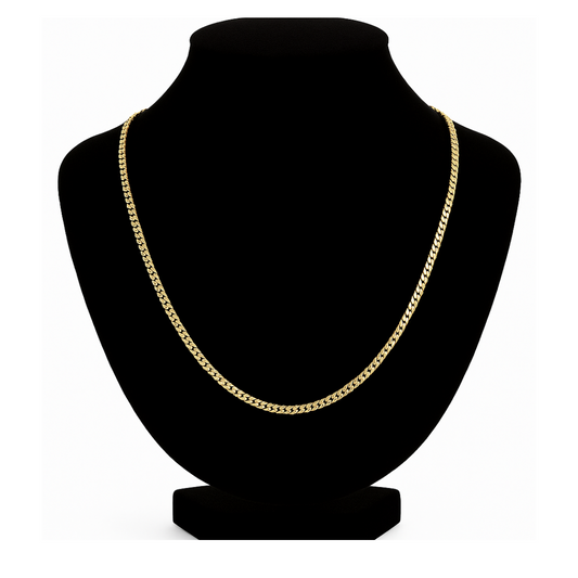 Cadena cubana solida 10k